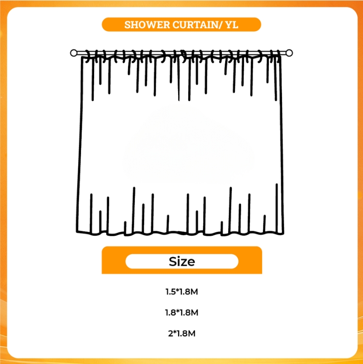 3D shower curtain - Dan Da Dan UK Shop