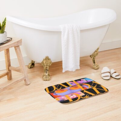 Alternative view of Cat Retro Vintage Cute Anime Character Bath Mat