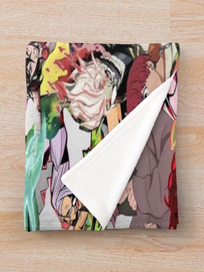 Alternative view of Dandadan Anime Throw Blanket