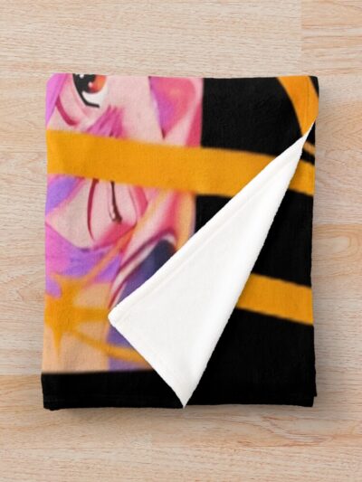 Alternative view of Cat Retro Vintage Cute Anime Throw Blanket