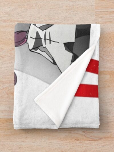 Alternative view of Battle In The Music Classroom Throw Blanket