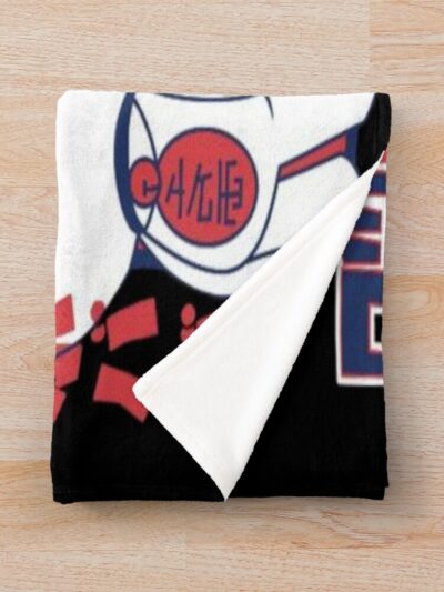 Alternative view of Dan Da Dan Cat Granny Throw Blanket
