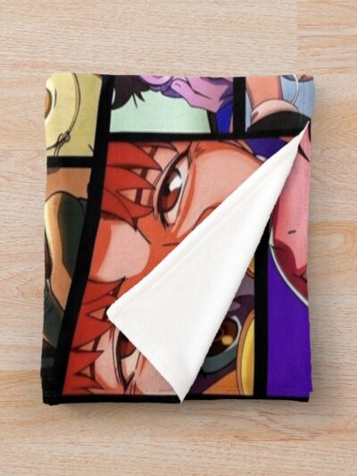 Alternative view of Dan Da Dan All Goats Throw Blanket