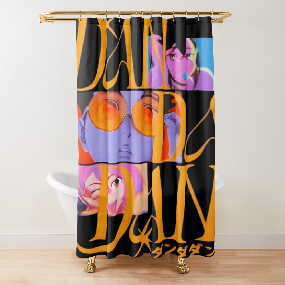 Cat Retro Vintage Cute Anime Character Shower Curtain
